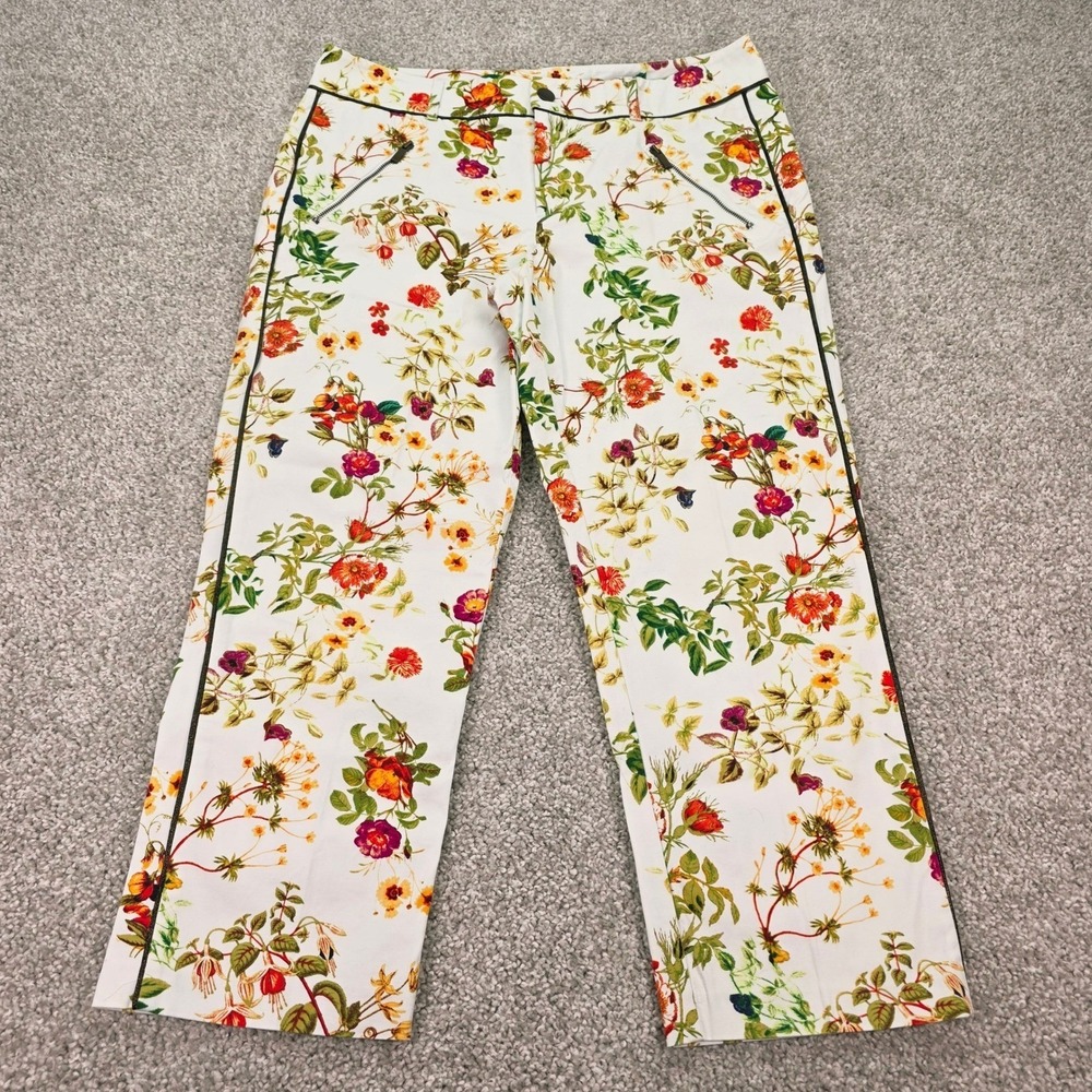 Alice Through the Looking Glass Colleen Atwood Floral Cropped Pants Womens 6